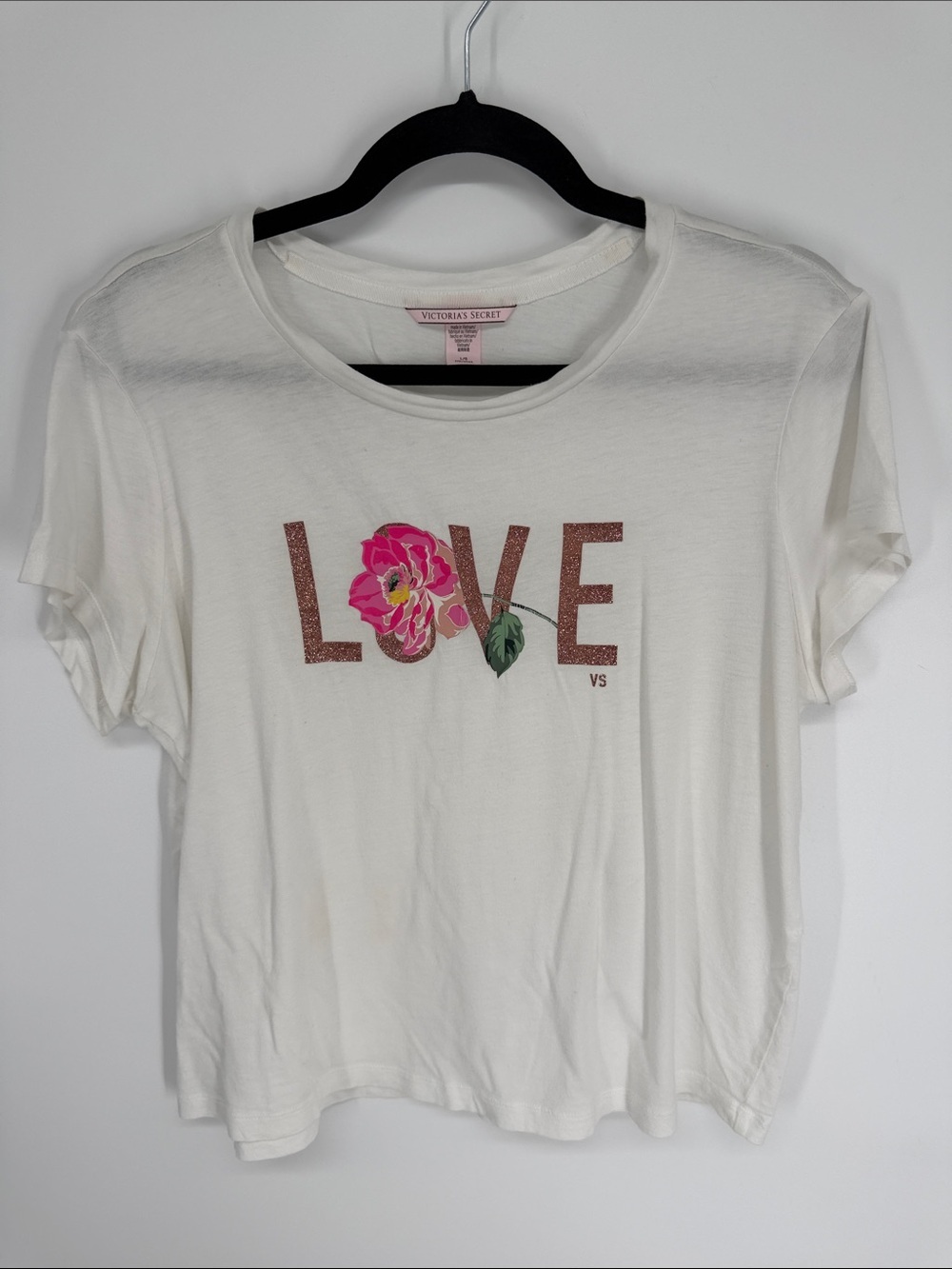 Victoria’s Secret Love Tee Shirt Size Large